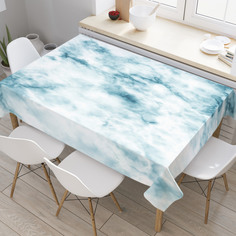 Скатерть прямоугольная JoyArty "Облачный мрамор" из оксфорда, 120x145 см