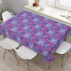 Скатерть прямоугольная JoyArty "Полевые букеты" из оксфорда, 180x145 см