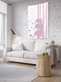 Вертикальное фотопанно на стену JoyArty Пирамида из слонов 100x150 см