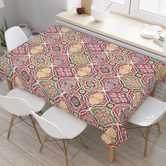 Скатерть прямоугольная JoyArty "Орнаменты в ромбах" из оксфорда, 120x145 см