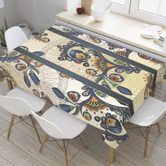 Скатерть прямоугольная JoyArty "Восточный витраж" из оксфорда, 120x145 см