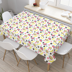 Скатерть прямоугольная JoyArty "Спелые фрукты" из оксфорда, 180x145 см