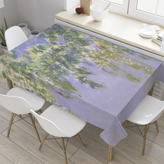 Скатерть прямоугольная JoyArty "Расцвели сады" из оксфорда, 120x145 см
