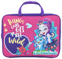 Сумка детская Centrum Enchantimals с ручкой А4 текстильная, цв. фиолетовый