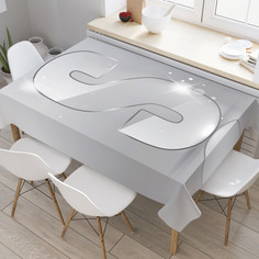 Скатерть прямоугольная JoyArty "Сверкающая s" из оксфорда, 120x145 см