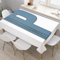 Скатерть прямоугольная JoyArty "Стильная p" из оксфорда, 120x145 см