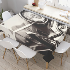 Скатерть прямоугольная JoyArty "Авто из прошлого" из оксфорда, 120x145 см