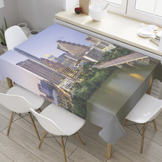 Скатерть прямоугольная JoyArty "Остин штат Техас" из оксфорда, 120x145 см