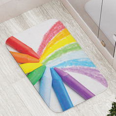 Коврики для ванной и туалета bath_98321 Цветные восковые карандаши JoyArty