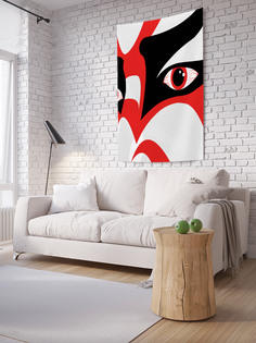 Вертикальное фотопанно на стену JoyArty Маска японского демона Кабуки 100x150 см