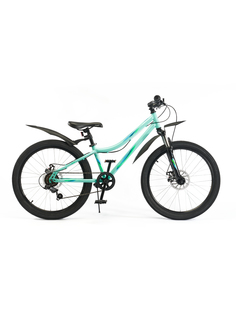 Велосипед подростковый горный 24" Endorphin LEA D 12" Мятный/Зеленый RBK22AT24034 No Brand