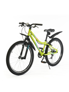 Велосипед подростковый горный 24" Endorphin Emotion 12" Зеленый/Бирюзовый RBK22AT24032 No Brand