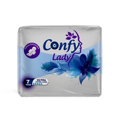 Прокладки женские Confy Lady Ultra Extra Long гигиенические, с крылышками, 7 шт.