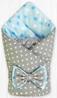 Конверт-одеяло CherryMom Звезды на сером 24994-D-CHM цв. голубой