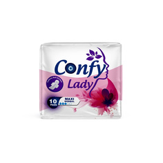 Прокладки женские Confy Lady Maxi Normal гигиенические, с крылышками, 10 шт.