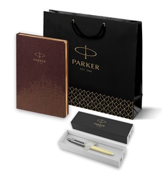 Набор: ежедневник коричневый и шариковая ручка Parker Jotter, цвет EGGSHELL R2123144