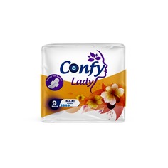 Прокладки женские Confy Lady Maxi Long гигиенические, с крылышками, 9 шт.