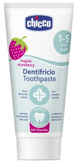 Детская зубная паста Chicco 1+ клубника 50 мл