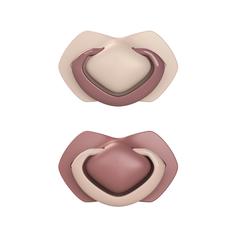 Пустышка симметричная силиконовая Canpol Babies Pure Color 0-6м,2 шт.,22/655_pin