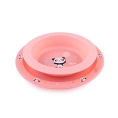 Набор посуды Canpol Babies Exotic Animal, 2 элемента, розовый, 4+ мес, 56/523_pin