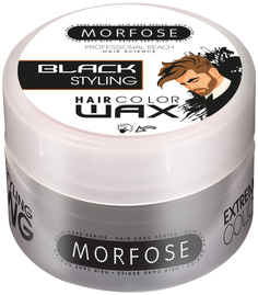 Воск для укладки MORFOSE Color Hair Wax черный, 100 мл