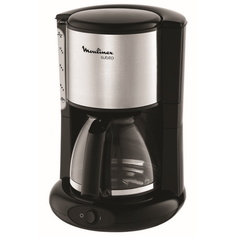 Капельная кофеварка Moulinex Subito Inox FG360830 Black