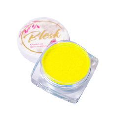 Дизайн для ногтей Blesk, «Неоновый пигмент», желтый