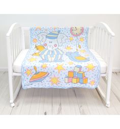 Одеяло Baby Nice Пора спать 140 х 100 см, голубой