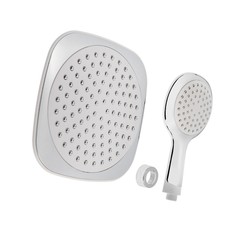 ZEIN для стационарных смесителей, квадратные, пластик, белый, хром