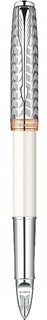 Parker Sonnet - Metal & Pearl CT, ручка 5th пишущий узел, F, BL