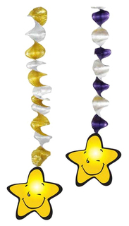 Набор Праздничных Подвесок Action! Party Звездочка Api0144 60 См 3 Шт