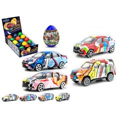 Машинка Autotime Авто с граффити, в яйце-сюрпризе, 1:60 Autogrand