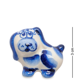 Фигурка "Собака Мушка" (Гжельский фарфор) Art East