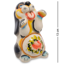 Фигурка "Собака Трезор" цв. (Гжельский фарфор) Art East ГЛ-400