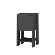 Тумбочка прикроватная с откидной дверцей, UVI Collection 776HMS3420, антрацит 30x55x30 см