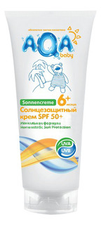 Солнцезащитное средство для детей AQA baby Крем (SPF 50+) 75 мл