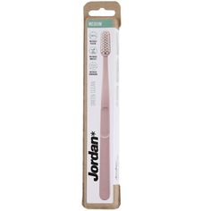 Зубная щетка JORDAN Green Clean Medium средняя жесткость, розовый