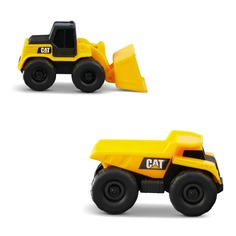 Набор спецтехники CAT из 2 шт. Little Machines 9 см фривил самосвал погрузчик Т21018-2