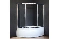 Душевая штора Royal Bath RB 150ALP-T-CH (хром/6мм прозрачное)