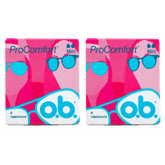 Тампоны OB Comfort мини 8 шт розовые 2 уп O.B.