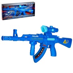 Игрушечное оружие-конструктор Компания друзей на магнитах, свет, звук, синий, JB0210186