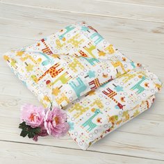 Пододеяльник на молнии AmaroBaby Жирафики, поплин, 147х112 см