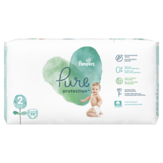 Подгузники Pampers Pure Protection 4-8 кг, размер 2, 39 шт.