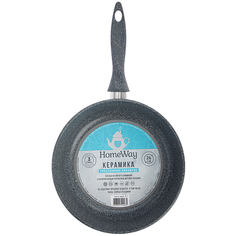 Сковорода универсальная HomeWay Керамика 28 см черный HW-K-28NR