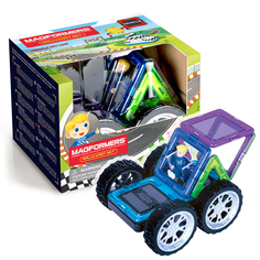 Конструктор магнитный Magformers Rally Kart Set (Boy), 8 дет., машинка, фигурка мальчика