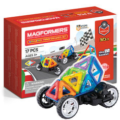 Конструктор магнитный Magformers Amazing Transform Wheel Set, 17 дет., машинка-трансформер