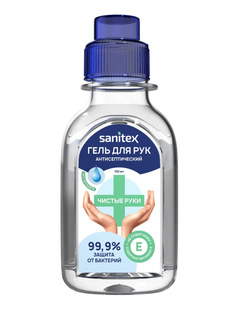 Антисептик гель для рук Sanitex с витамином Е защита от бактерий, 100 мл
