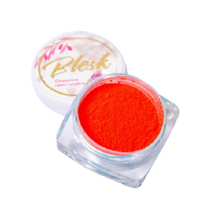 Дизайн для ногтей Blesk, «Неоновый пигмент», красно-оранжевый