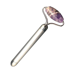 Массажер с вибрацией El Corazon, аметист, цвет серебра