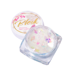 Дизайн для ногтей Blesk, «Осколки», белый